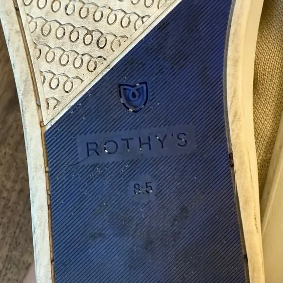 Rothy’s The Original Slip On Sneaker Shoe Flat Sand Athleisure Women’s Size 8.5 - Picture 8 of 12